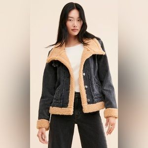Free People Rylee Cozy Moto Jacket
